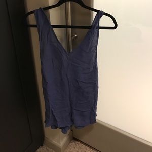 Purple:blue romper
