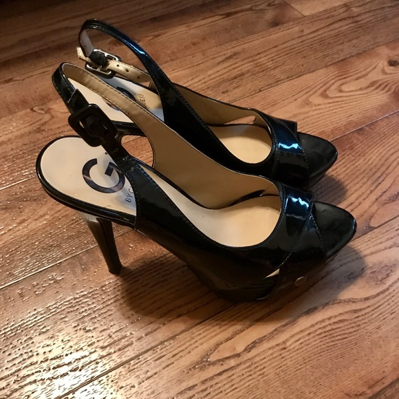 Guess Shoes - Guess Peep Toe Platform Heels