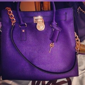 Michael kors purple bag