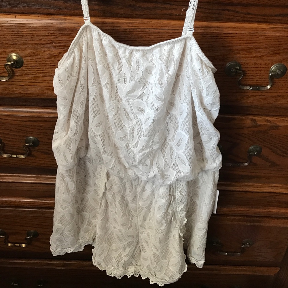 Free People Lace Romper