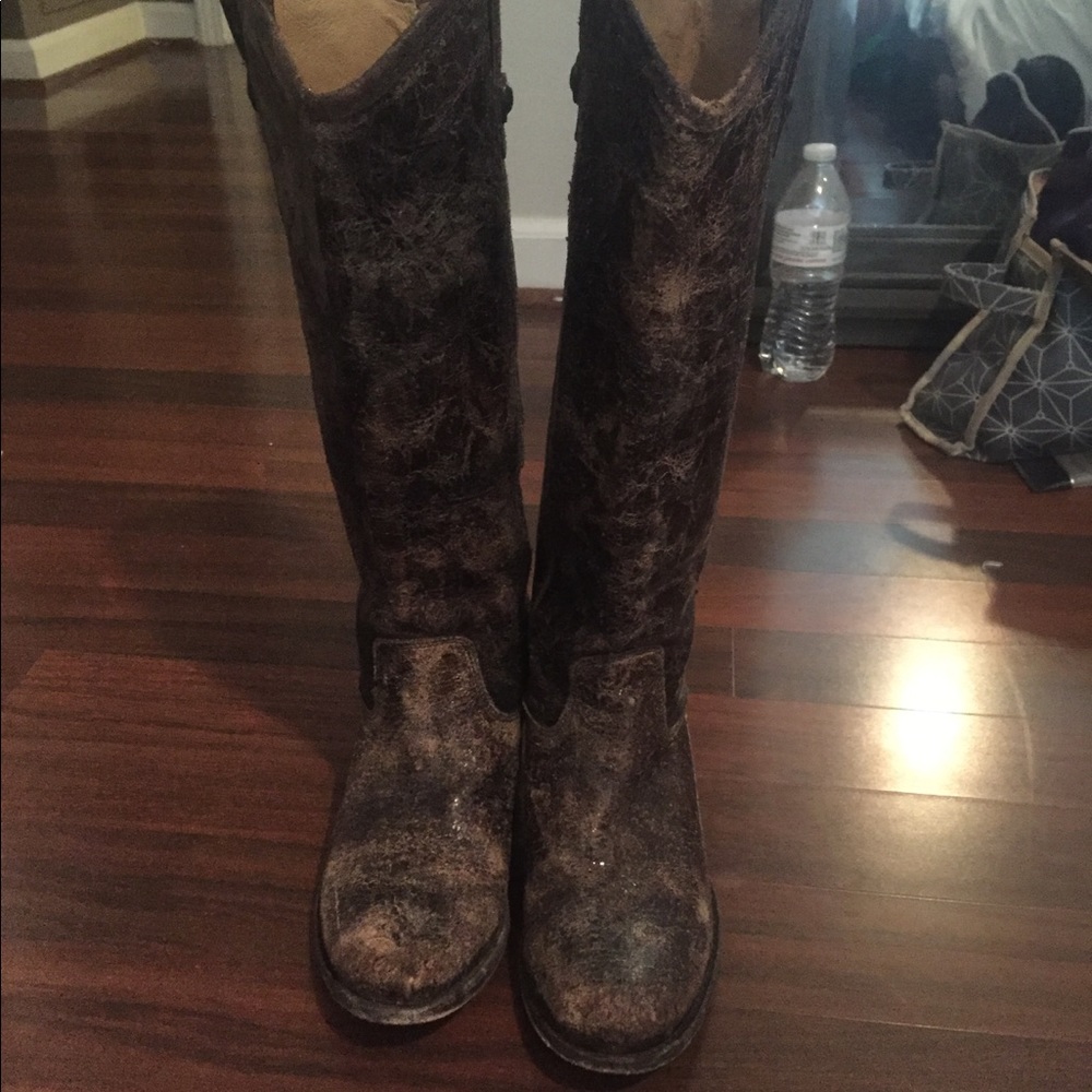 Women's Frye Distressed Melissa Button Boots