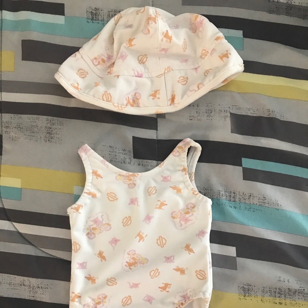 Official Harley Davidson baby girl infant swimsuit
