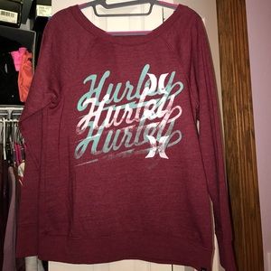 Burgundy Hurley sweatshirt