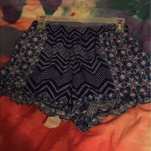 Flowy blue shorts