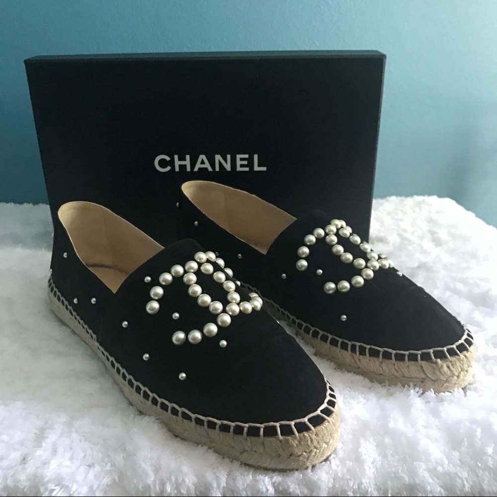 NWT: Pearl Chanel Espadrilles
