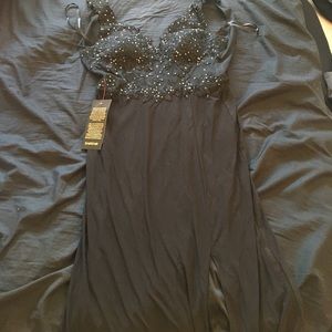 Desi Lace Appliqué Gown