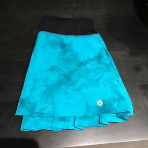 Lululemon aqua tennis skirt