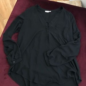 Black flowy blouse
