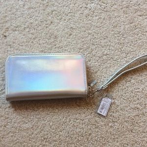 NWT holographic wristlet