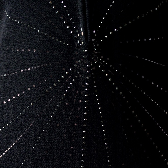 **SOLD** St. John Evening Black Beaded Gown - Picture 5 of 6