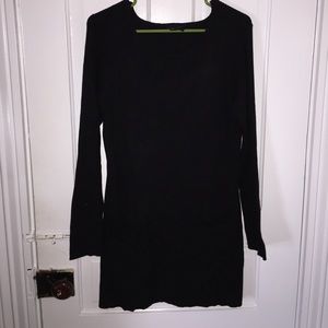 Black sweater dress