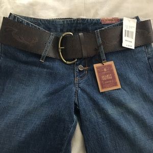 Bongo Low Waist Wide Leg Jeans with belt