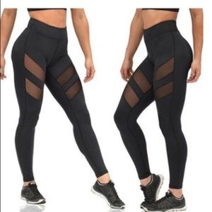 NWOT Full-Length Workout Leggings w Mesh! 🏃🏽‍♀️