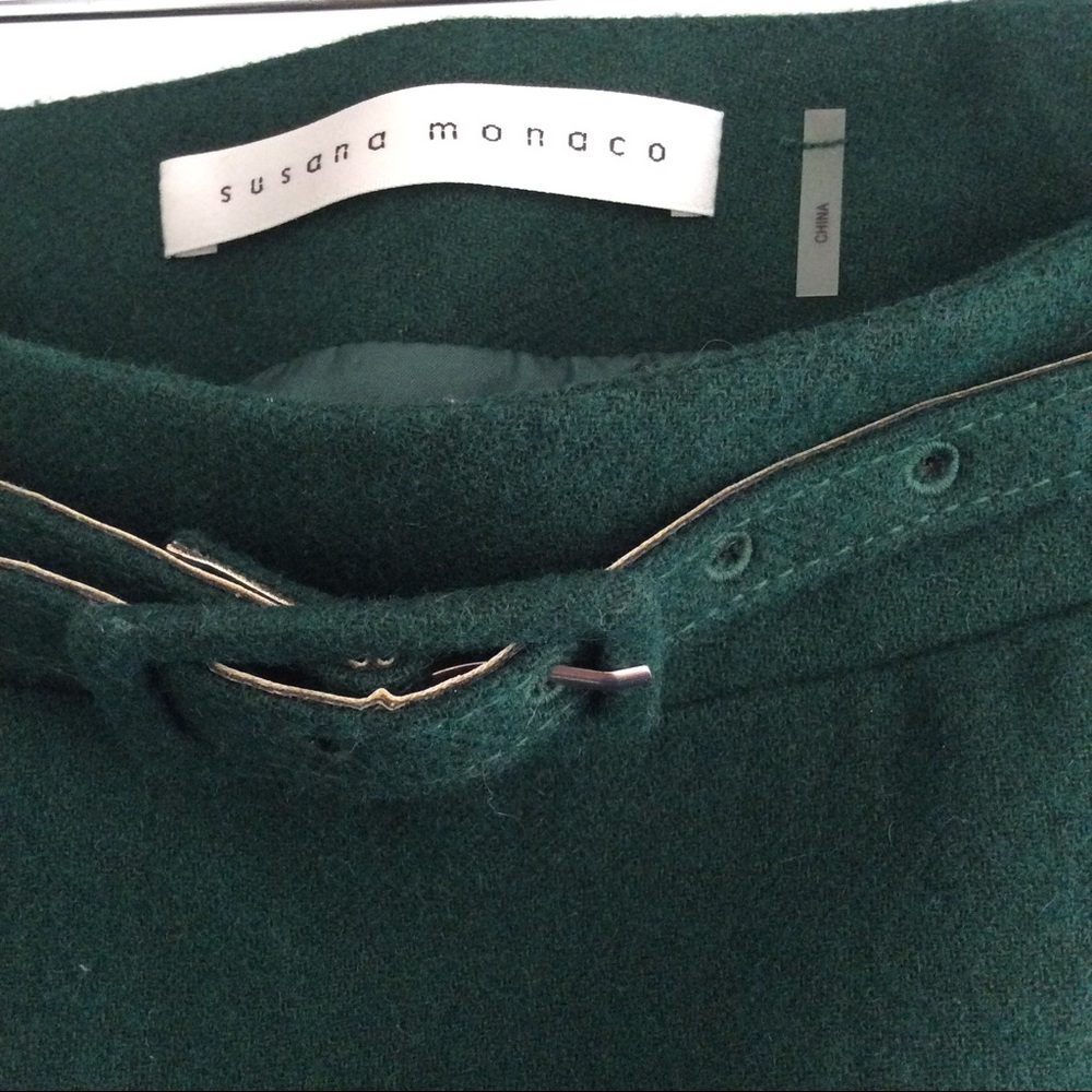 ✨HP✨ NWOT Susana Monaco Naomi Laser Cut Hem Skirt - Picture 5 of 7