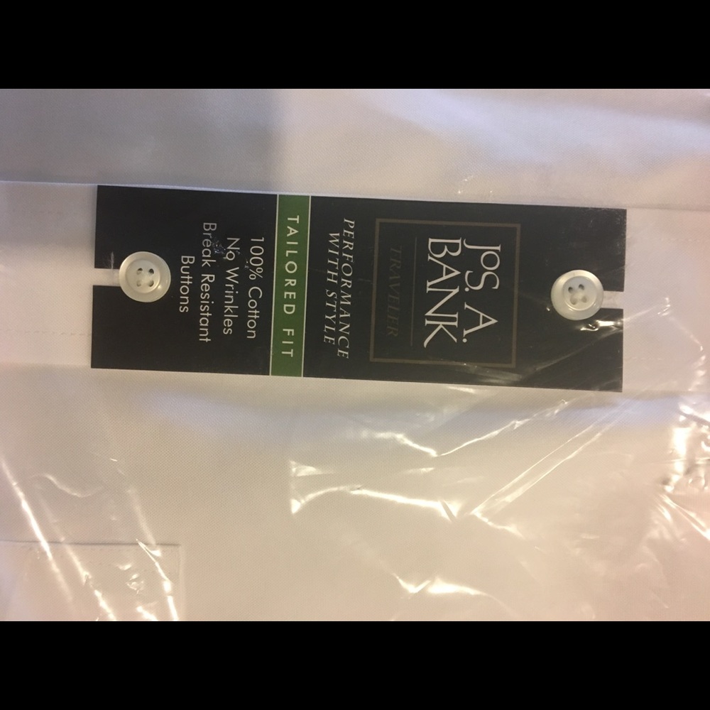 Jos A Bank White Formal Shirt