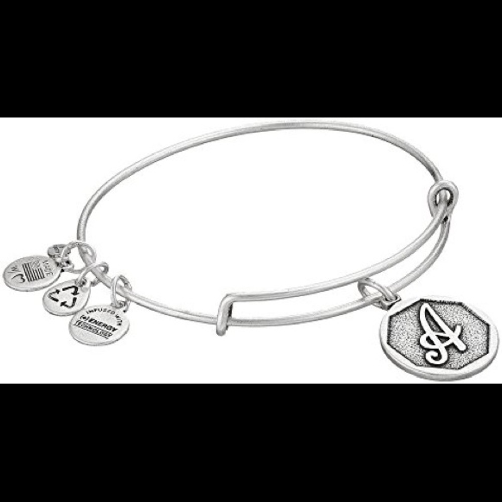 Alex and Ani "A" charm bracelet