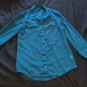 Turquoise Blue AE Blouse