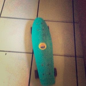 A penny board with lights