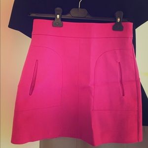 Hot pink mini skirt