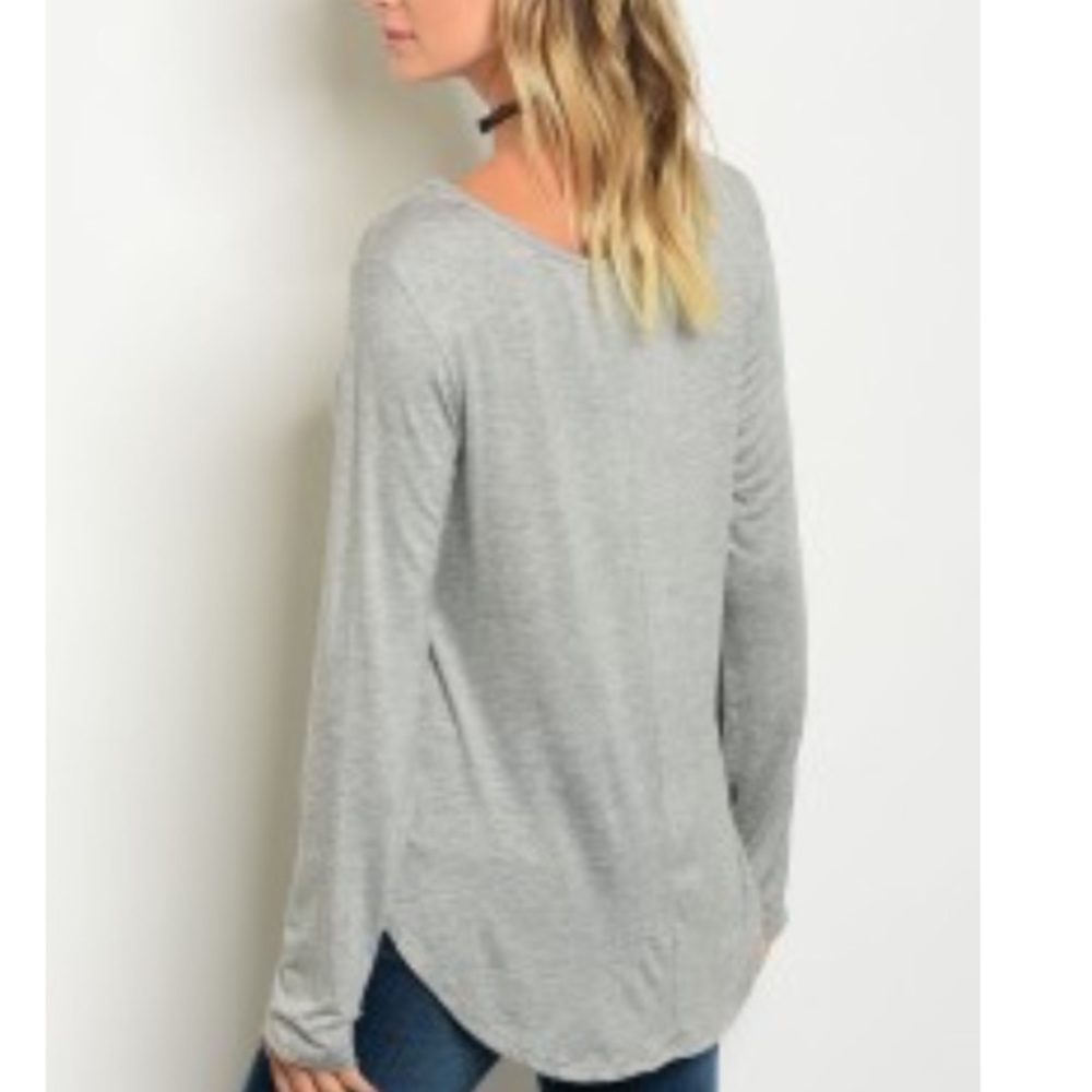 Soft Long Sleeve grey "party" shirt beer pong - Picture 2 of 2
