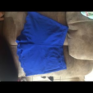 Blue high waisted short