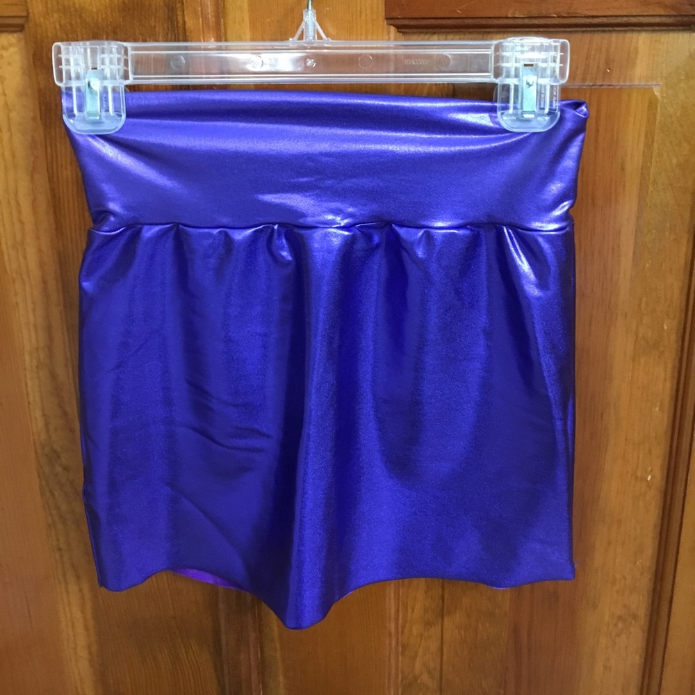 American Apparel size small purple spandex skirt