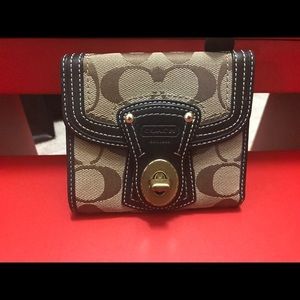 Coach trifold wallet