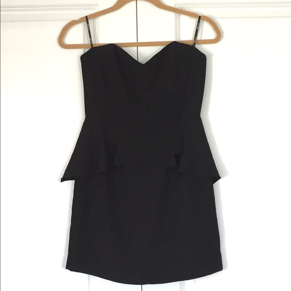 Forever 21 Strapless Peplum Dress NWT