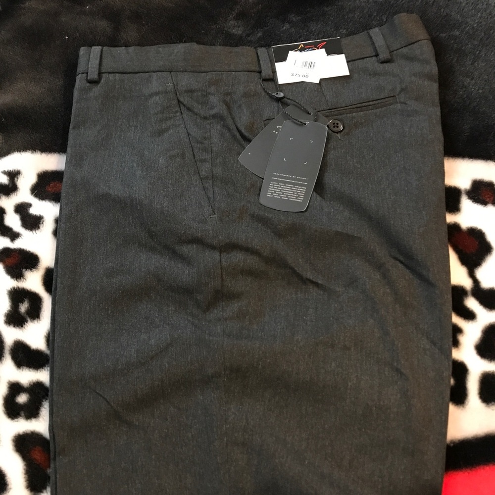 Two pair of slacks.