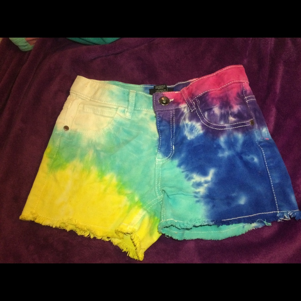 Tie dye shorts