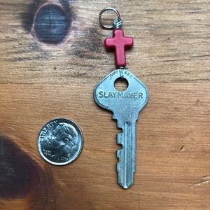 Key Pendant w/ Cross Top