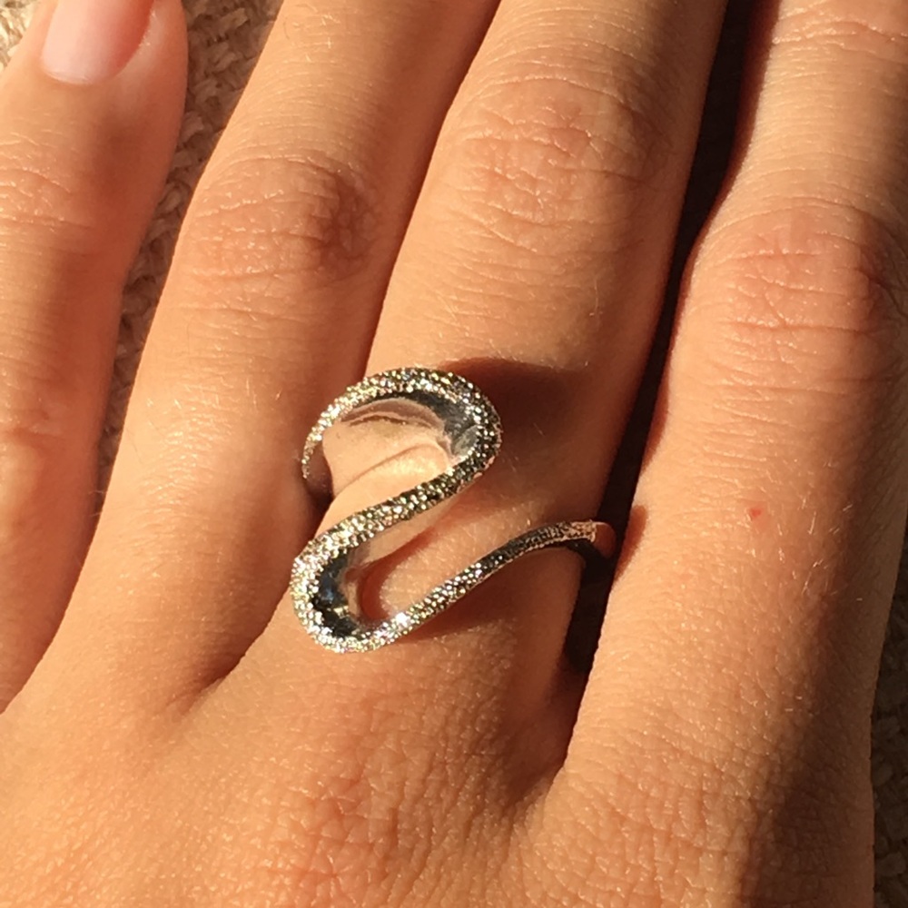 Whimsical silver ring