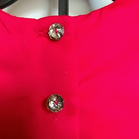 Red & Gold Sequin Holiday Formal Dress Pageant - Picture 4 of 6