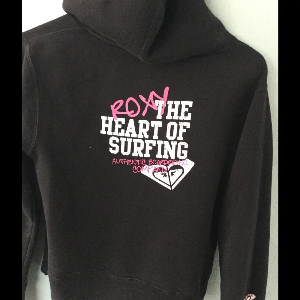 Black Roxy hooded sweater