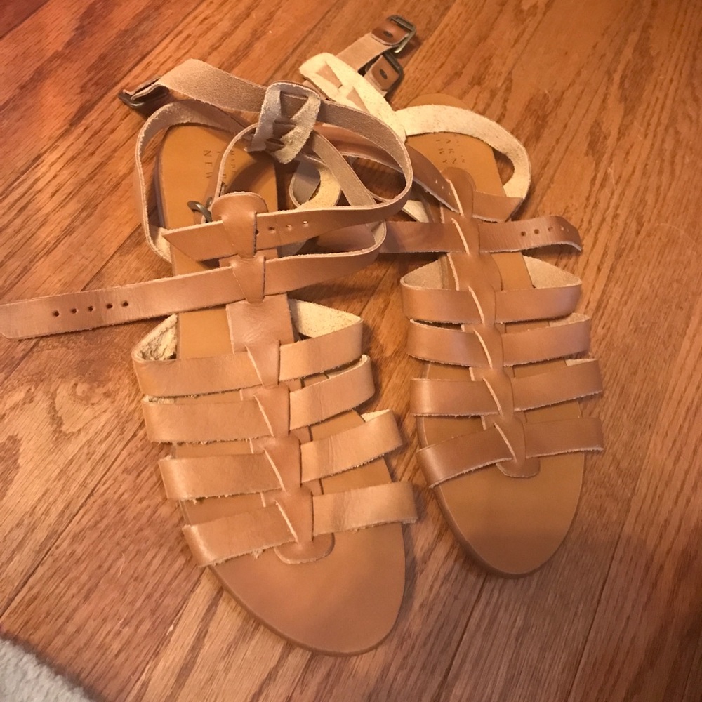 Barney's New York brown gladiator sandals