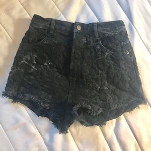 Free People embroidered shorts