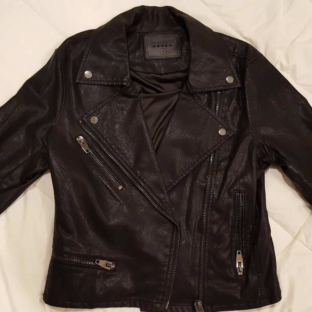 Faux leather jacket