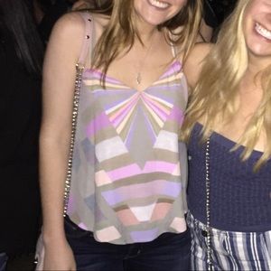 Mara Hoffman Pink and Grey Tank