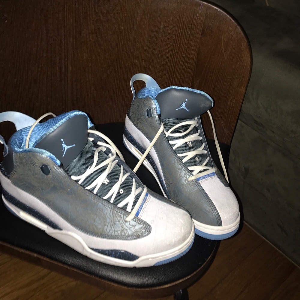 Carolina blue and Gray Jordan Dub Zero