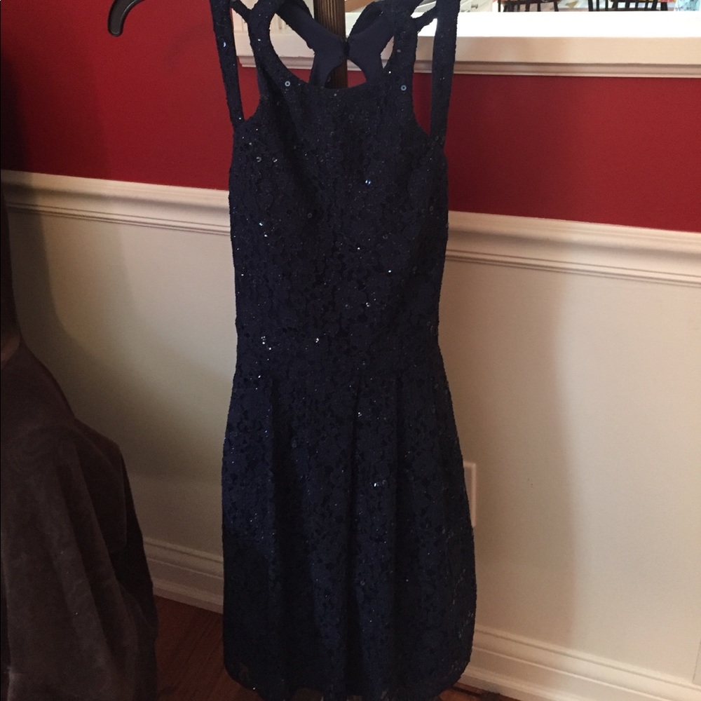 Blue Homecoming Dress