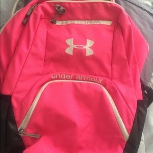 Pink under armour back pack!
