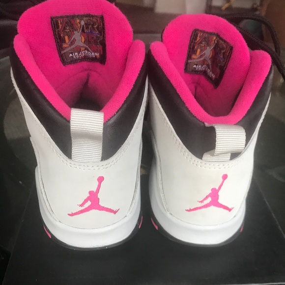 Air Jordan 10 GS Vivid Pink - Picture 2 of 4