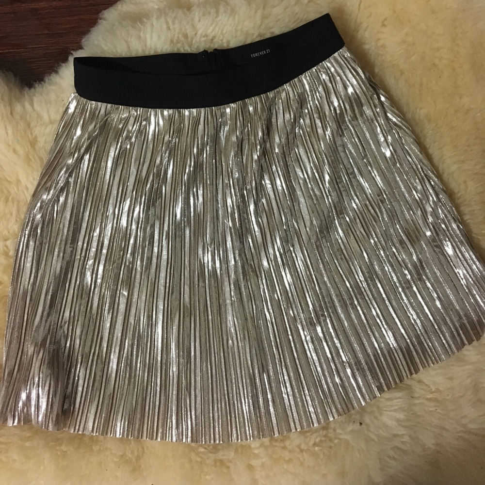 Gold F21 skirt