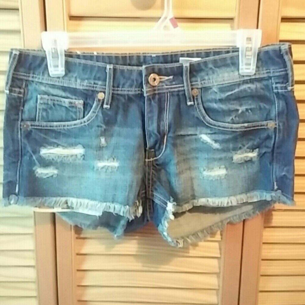 H&M Distressed Denim Shorts