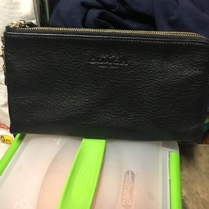 Black Coach wristlet.