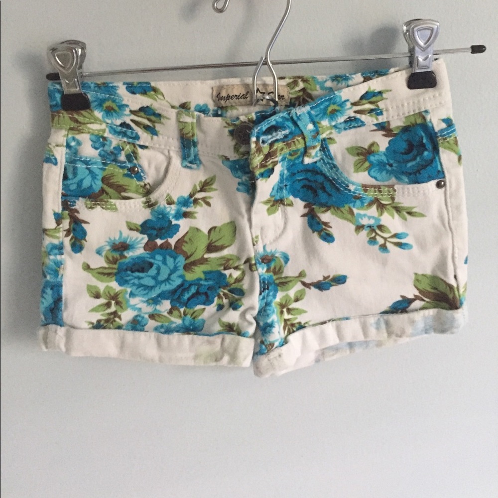 Imperial star floral denim shorts