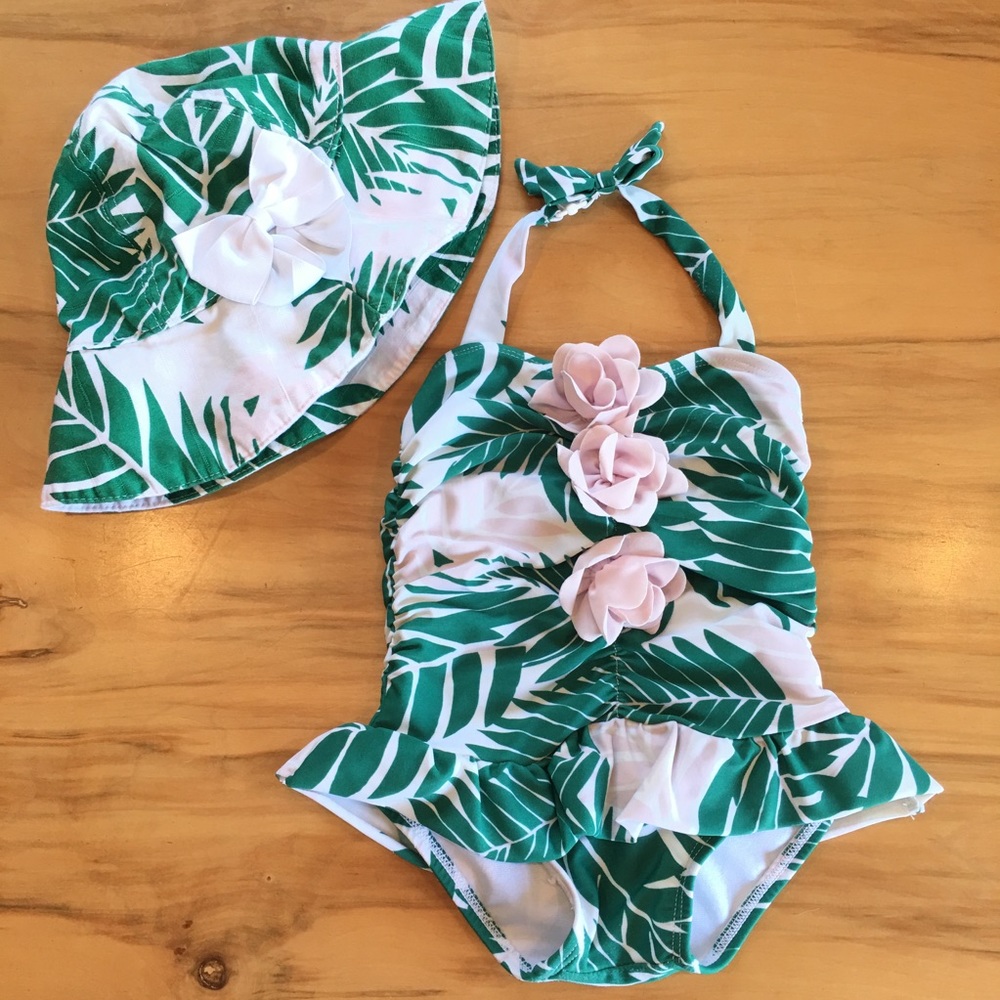 Janie & Jack 2pc baby swimsuit