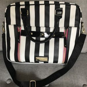 Betsy Johnson Candy Stripe Laptop Bag/Briefcase