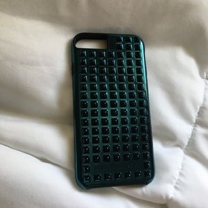 Rebecca Minkoff blue studded iPhone 6 case