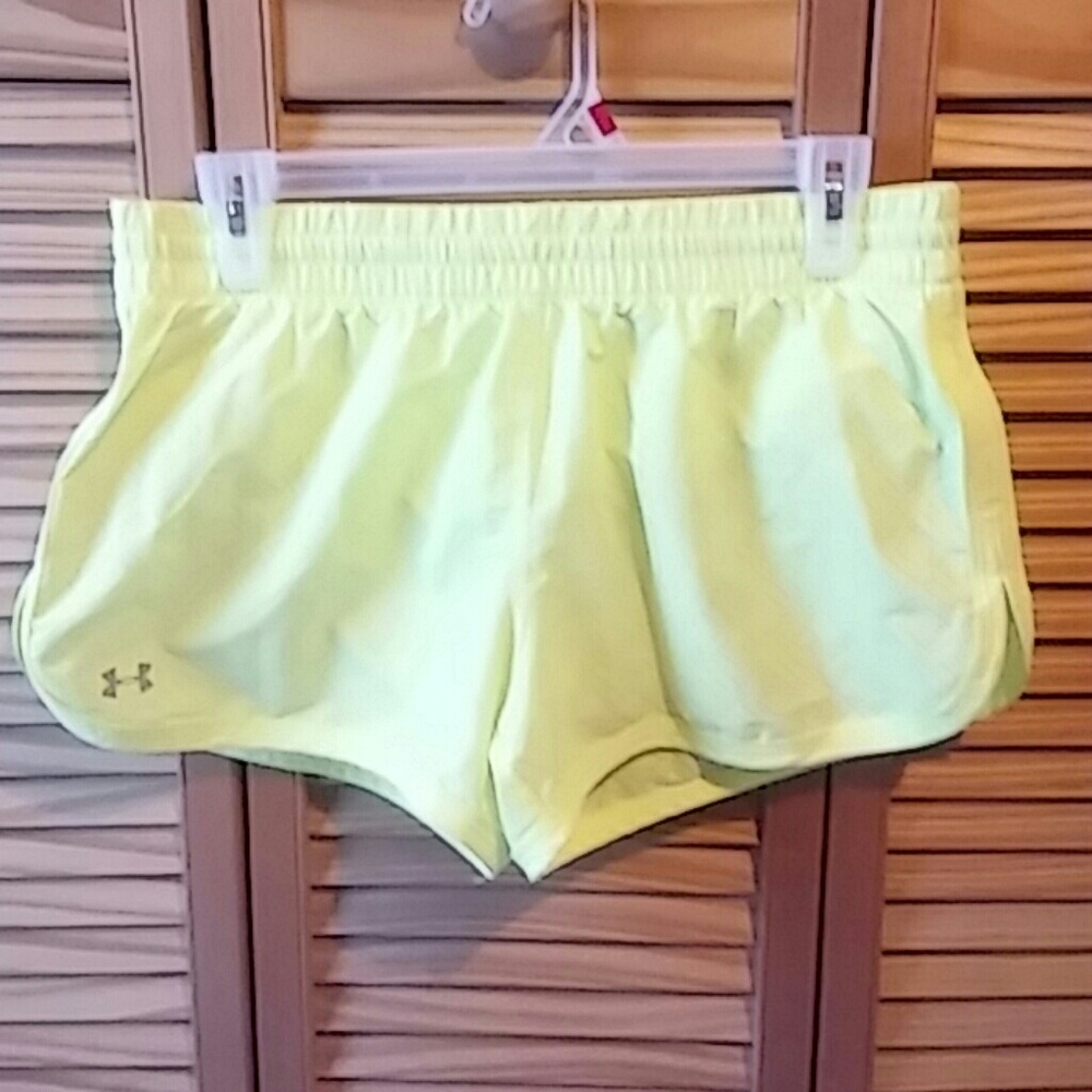 Under Armor Lime Green Athletic Shorts